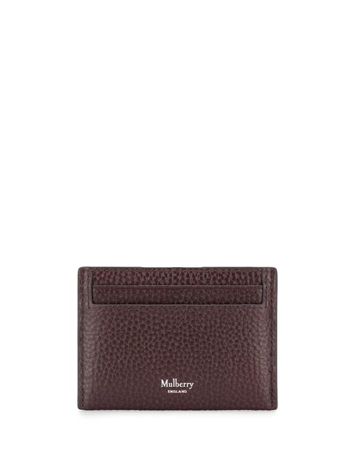 Mulberry Logo Slip Cardholder - Brown
