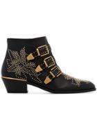 Chloé Susanna 30 Studded Ankle Boots - Black