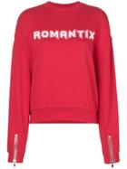 Zoe Karssen Romantix Print Sweatshirt - Red