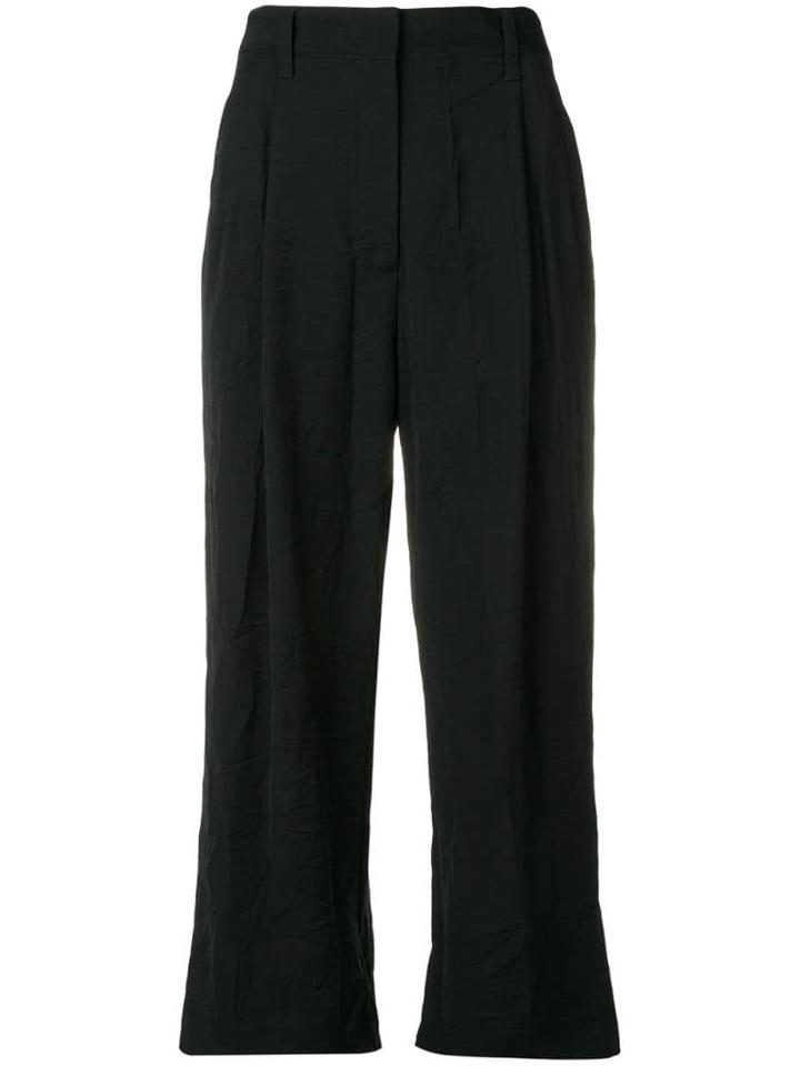 3.1 Phillip Lim Cropped Straight Tailored Pant - Black
