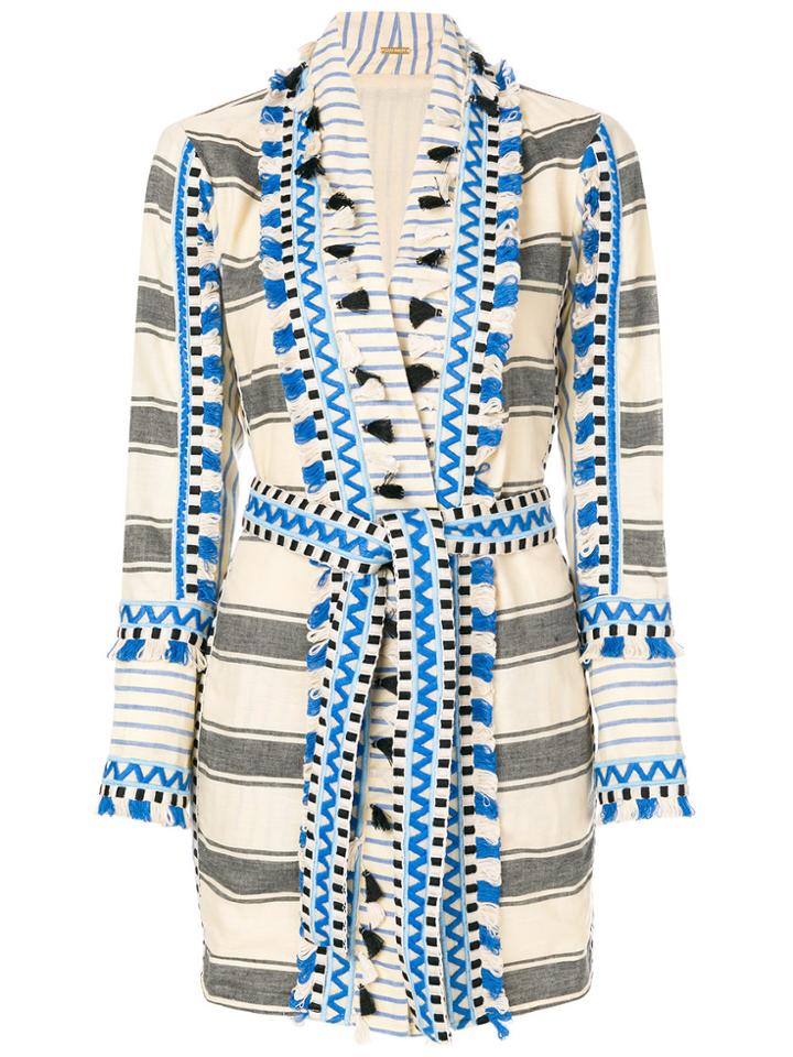 Dodo Bar Or Striped Kimono Dress - Blue