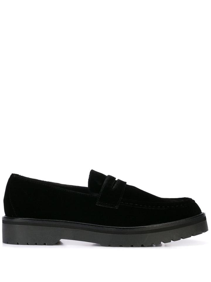Saturdays Nyc Idris Velvet Loafers - Black