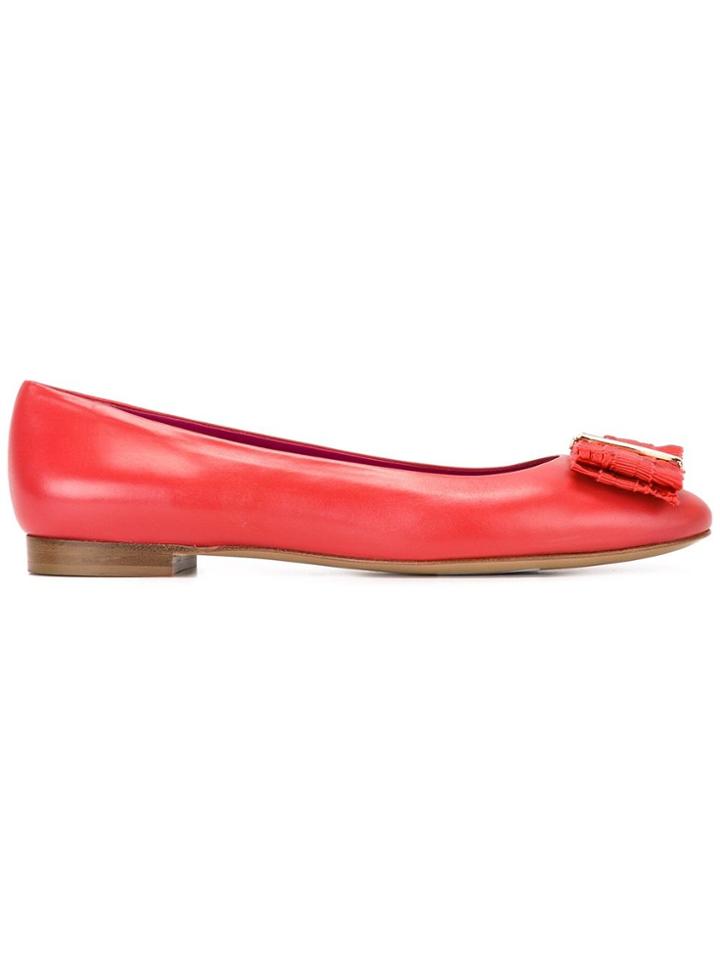 Salvatore Ferragamo 'elinda' Ballerinas - Pink & Purple