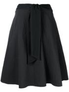 Chalayan Belted Flared Skirt - Black