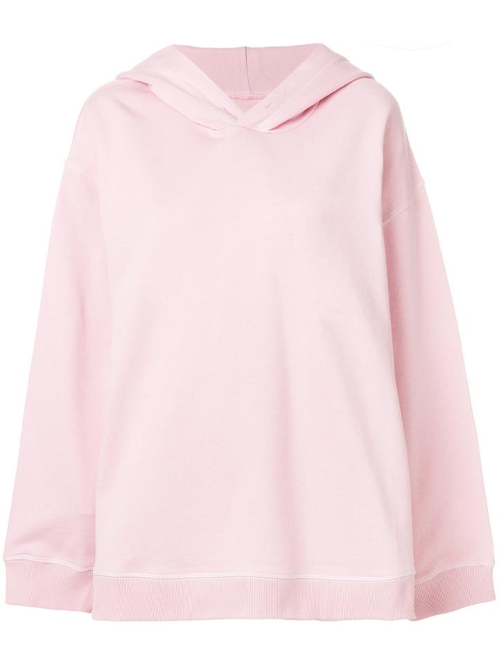 Mm6 Maison Margiela Oversized Long Sleeve Hoodie - Pink & Purple