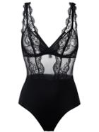 La Perla 'jazz Time' Lace Body, Women's, Size: 32b, Black, Polyamide/spandex/elastane/polyester/cotton