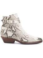 Isabel Marant Leather Ankle Boots - Neutrals