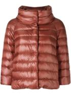 Herno Padded Jacket, Women's, Size: 42, Red, Polyamide/cotton/feather Down