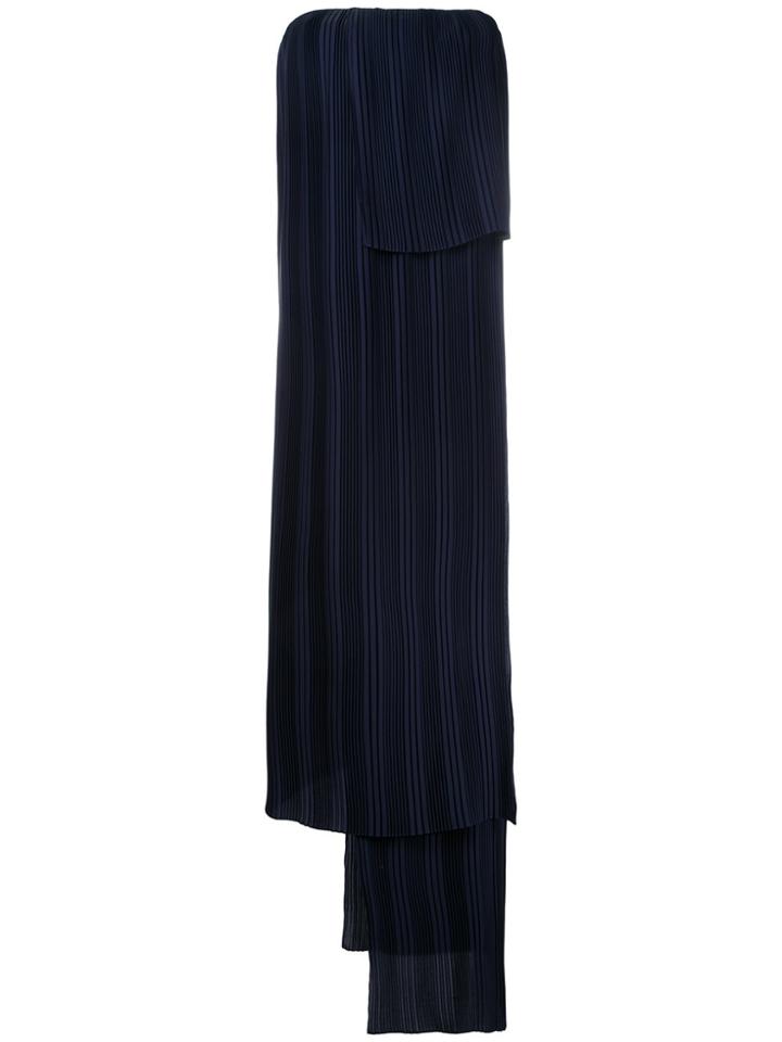 Dion Lee Pleated Layered Dress - Blue