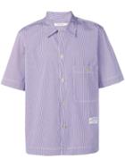 Covert Striped Short-sleeved Shirt - Blue