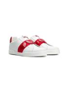Dolce & Gabbana Kids Heart Contrast Sneakers - White