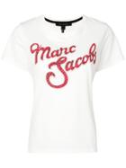 Marc Jacobs Distressed Logo T-shirt - White