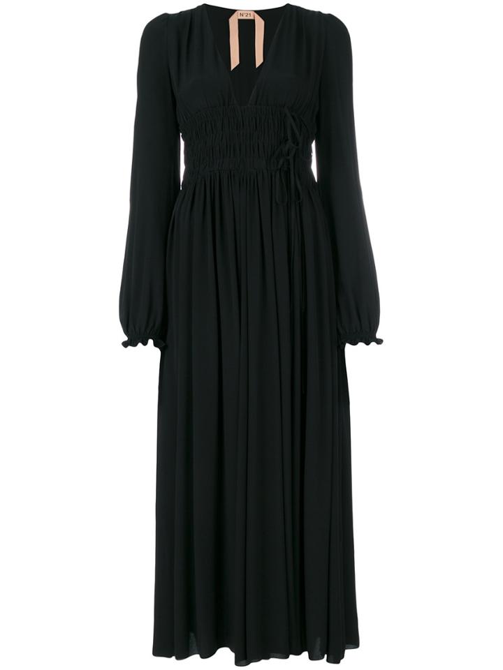 No21 Draped Shift Dress - Black