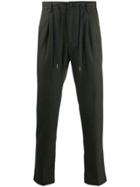 Barba Drawstring Slim-fit Chinos - Green