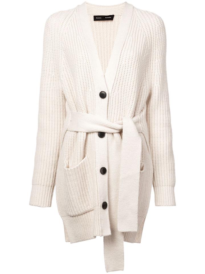 Proenza Schouler Cotton Cashmere Cardigan - White