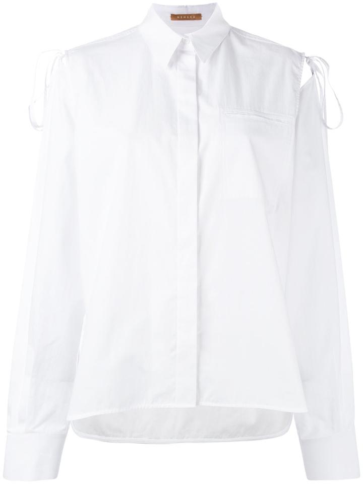 Nehera - Classic Shirt - Women - Cotton/linen/flax - M, White, Cotton/linen/flax