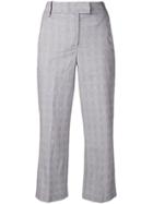Dondup Checked Cropped Trousers - Grey