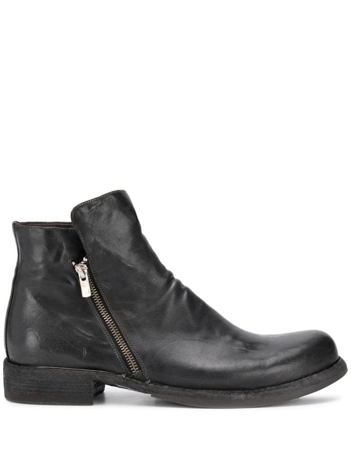 Officine Creative Magnete Zipped Boots - Black