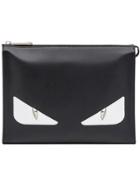 Fendi Top Zip Clutch Bag - Black
