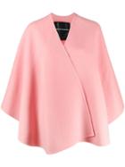 Ermanno Scervino Wide Sleeve Cape-coat - Pink