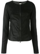 Isabel Benenato Bomber Jacket, Women's, Size: 42, Black, Leather