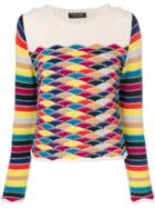 Twin-set Colour Block Jumper - Multicolour