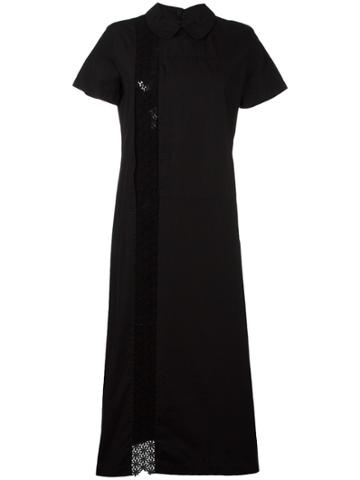 Comme Des Garçons Vintage Tricot Crochet Insert Dress - Black