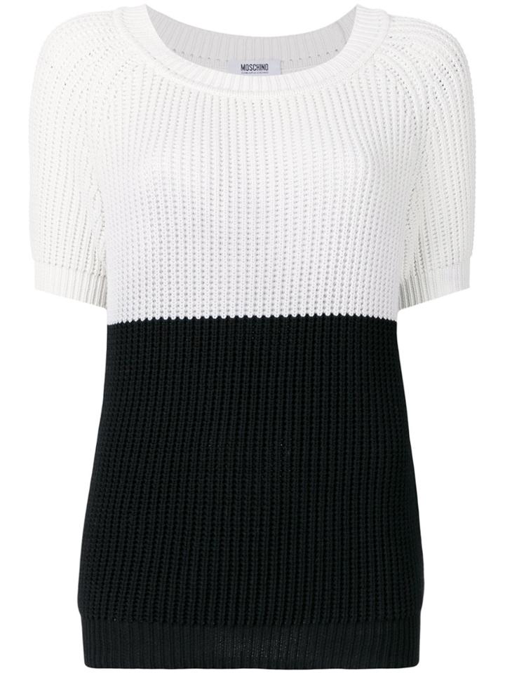 Moschino Vintage Textured Shortsleeved T-shirt - Black