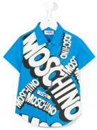 Moschino Kids Logo Print Shirt, Boy's, Size: 8 Yrs, Blue