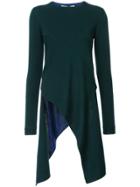 Rosetta Getty Long Asymmetric Sweater - Green