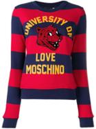 Love Moschino Striped Sweatshirt - Blue