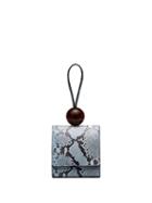 By Far Snakeskin-effect Bracelet Bag - Blue