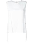 Cityshop Sleeveless Top, Women's, White, Polyurethane/cupro/rayon