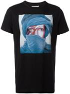 Les Benjamins Face Print T-shirt, Men's, Size: Small, Black, Cotton