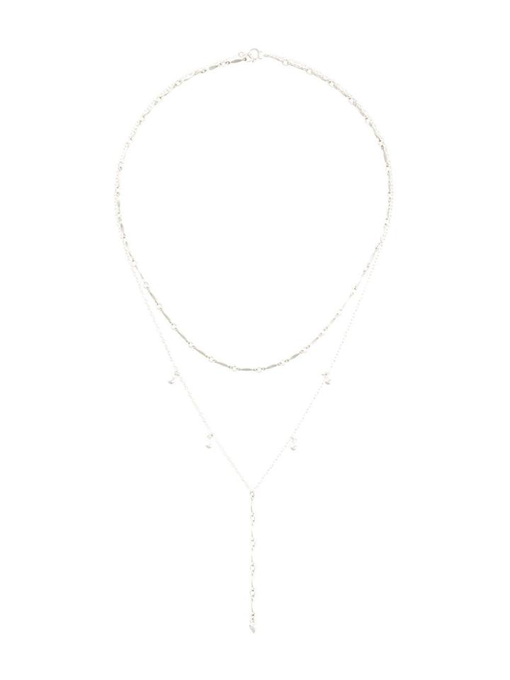 Petite Grand Curtain Necklace - Silver
