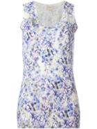 Giambattista Valli Floral Print Knit Top, Women's, Size: 44, Pink/purple, Silk/cashmere