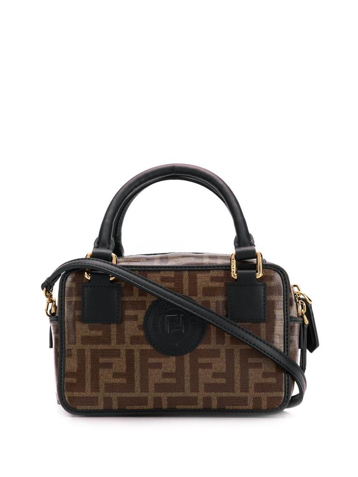 Fendi Ff Logo Tote - Brown
