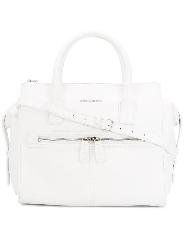 Dsquared2 - Top Handles Tote - Women - Cotton/leather - One Size, White, Cotton/leather