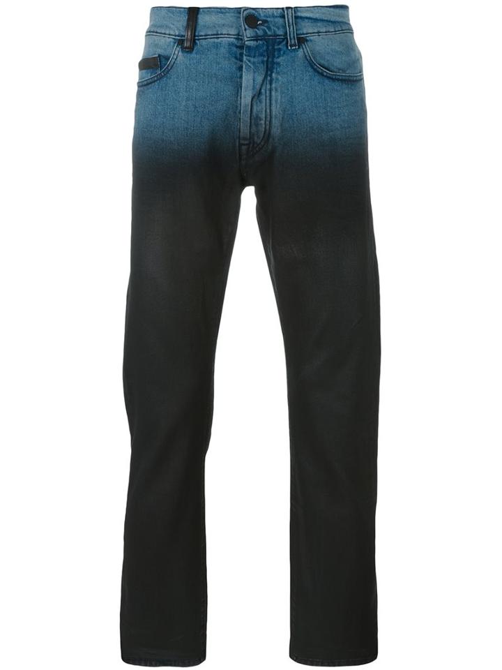 Marcelo Burlon County Of Milan Degradé Slim Fit Jeans, Men's, Size: 32, Blue, Cotton/spandex/elastane/polyester