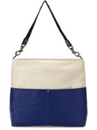 Mara Mac Color Block Tote Bag - White