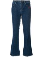Sonia Rykiel Cropped Flare Jeans - Blue