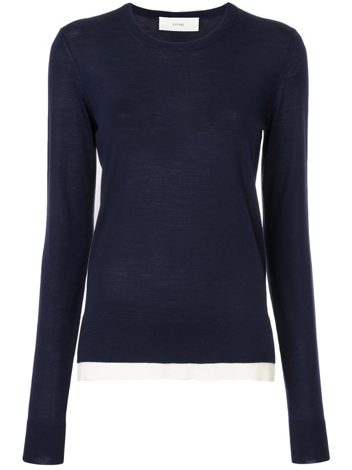 Cyclas Crew Neck Sweater - Blue