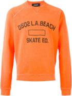 Dsquared2 Logo Sweatshirt, Men's, Size: L, Yellow/orange, Cotton