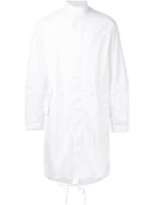 3.1 Phillip Lim - High Low Hem Raincoat - Men - Cotton/nylon - M, White, Cotton/nylon