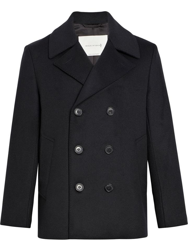 Mackintosh Black Wool & Cashmere Pea Coat Gm-119f