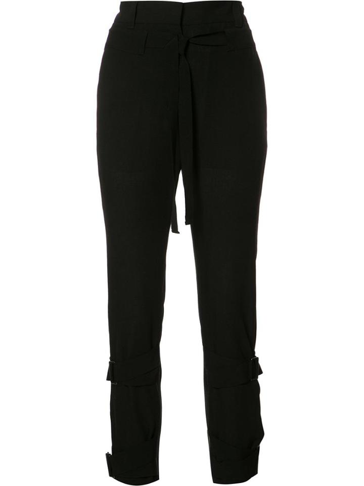 Ann Demeulemeester Straight Trousers - Black