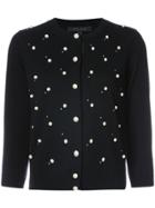 Marc Jacobs Pearl Embellished Cardigan - Black