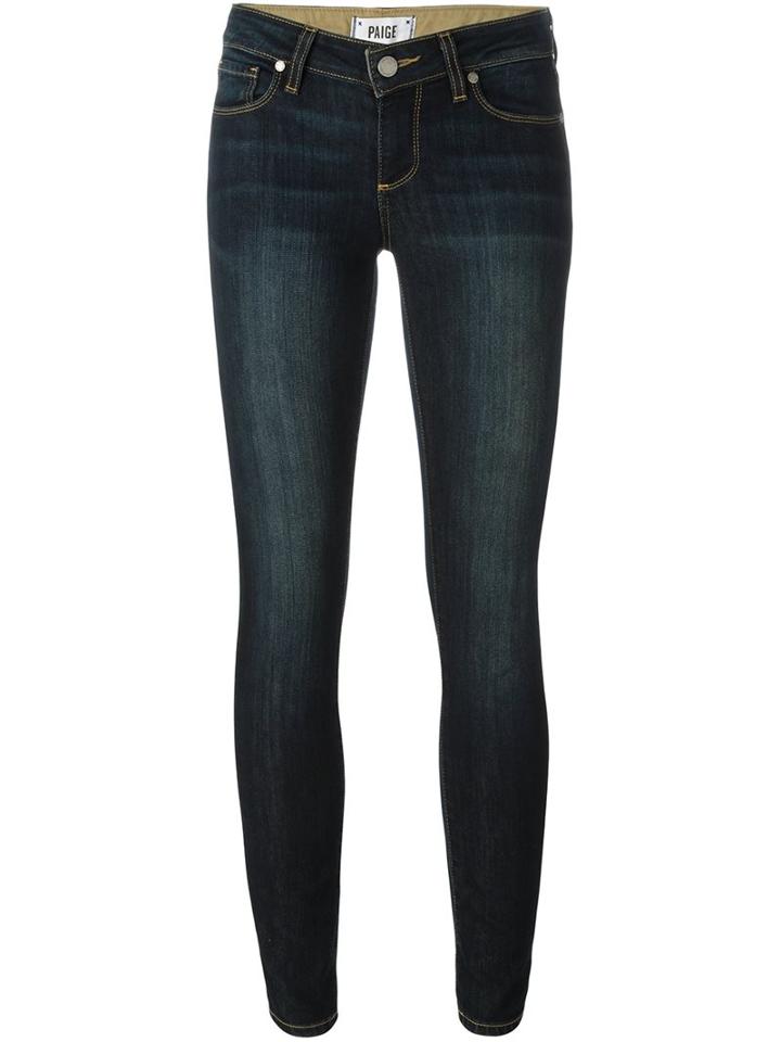 Paige 'skyline Ankle Peg' Skinny Jeans, Women's, Size: 27, Blue, Cotton/polyester