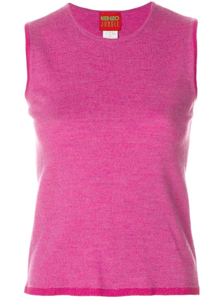 Kenzo Pre-owned Sleeveless Knitted Top - Pink