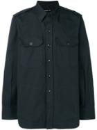 Department 5 Military Style Shirt - Blue